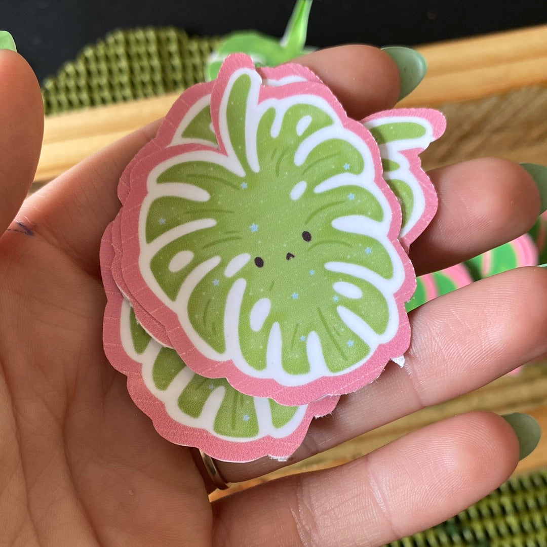 Light green Monstera sticker