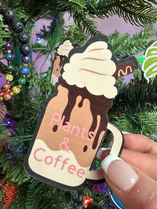 Plants & Coffee sticker
