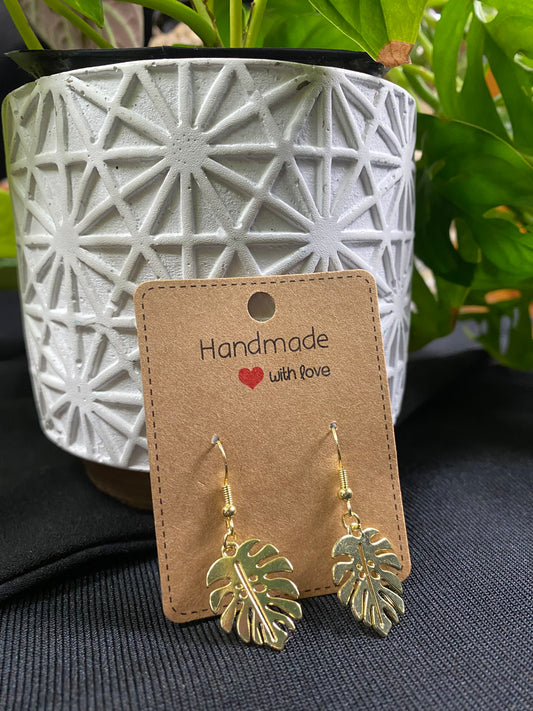 Monstera Earrings